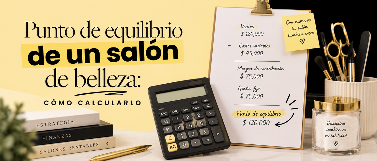 Punto de equilibrio de un salón de belleza: cómo calcularlo